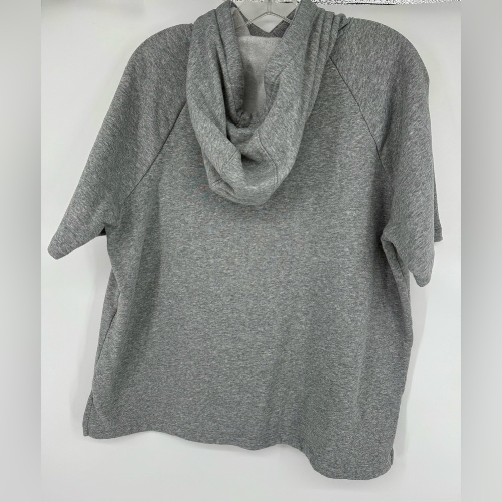 Under Armour Heather Gray Hoodie with Black Logo - Picture 5 of 6